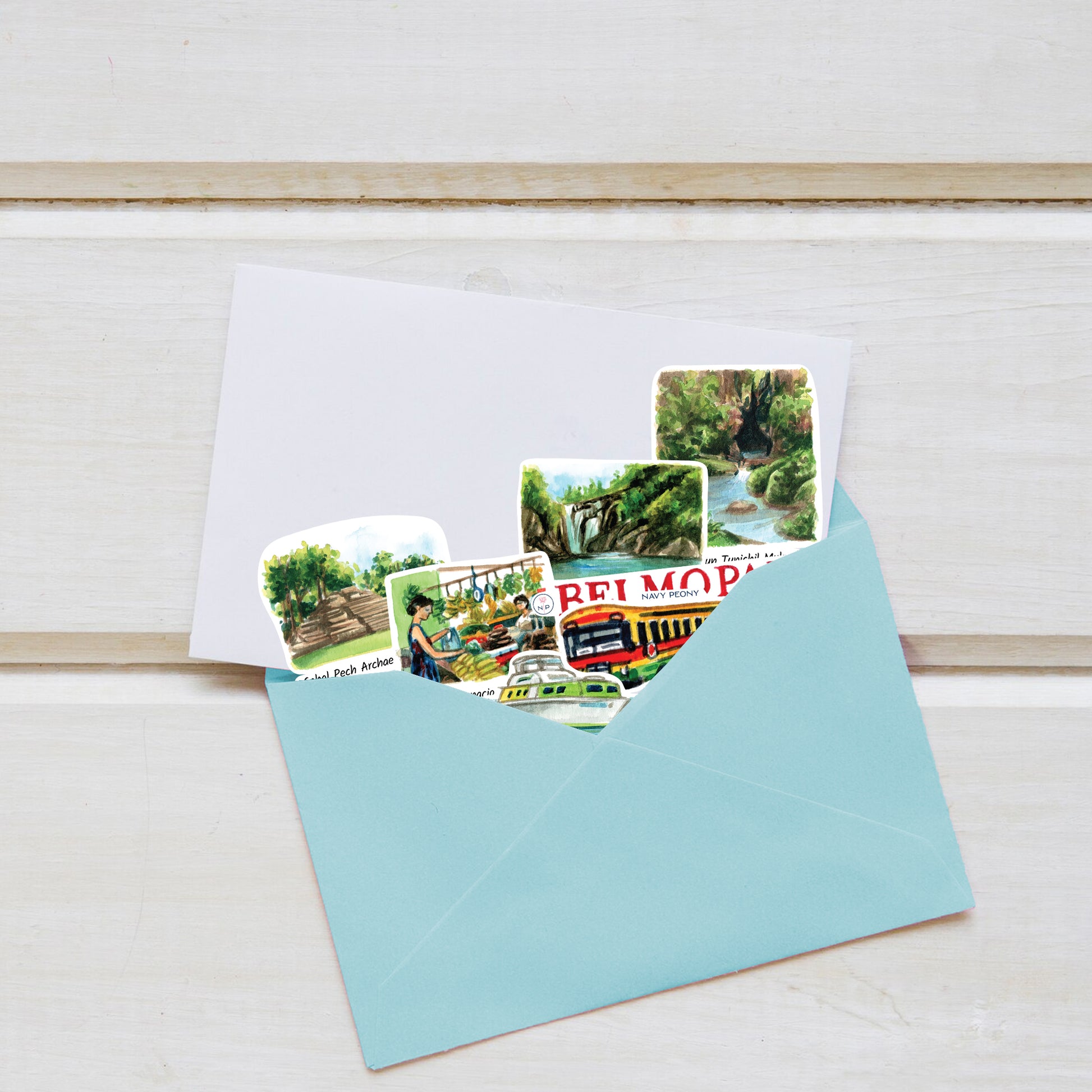 Breezy Belize Travel Stickers (28pcs)