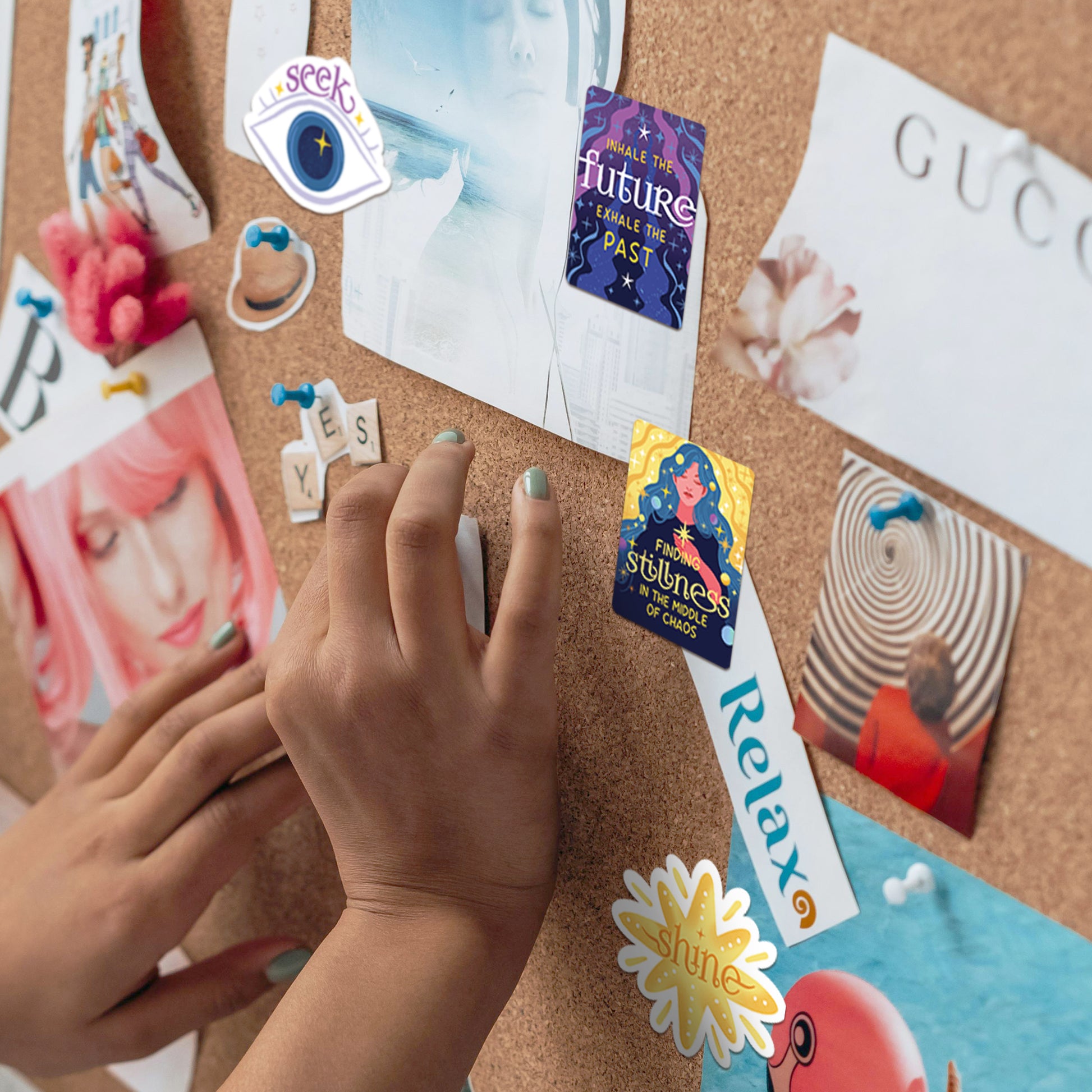 Celestial Manifest and Reclaim Vision Board Stickers (30pcs)