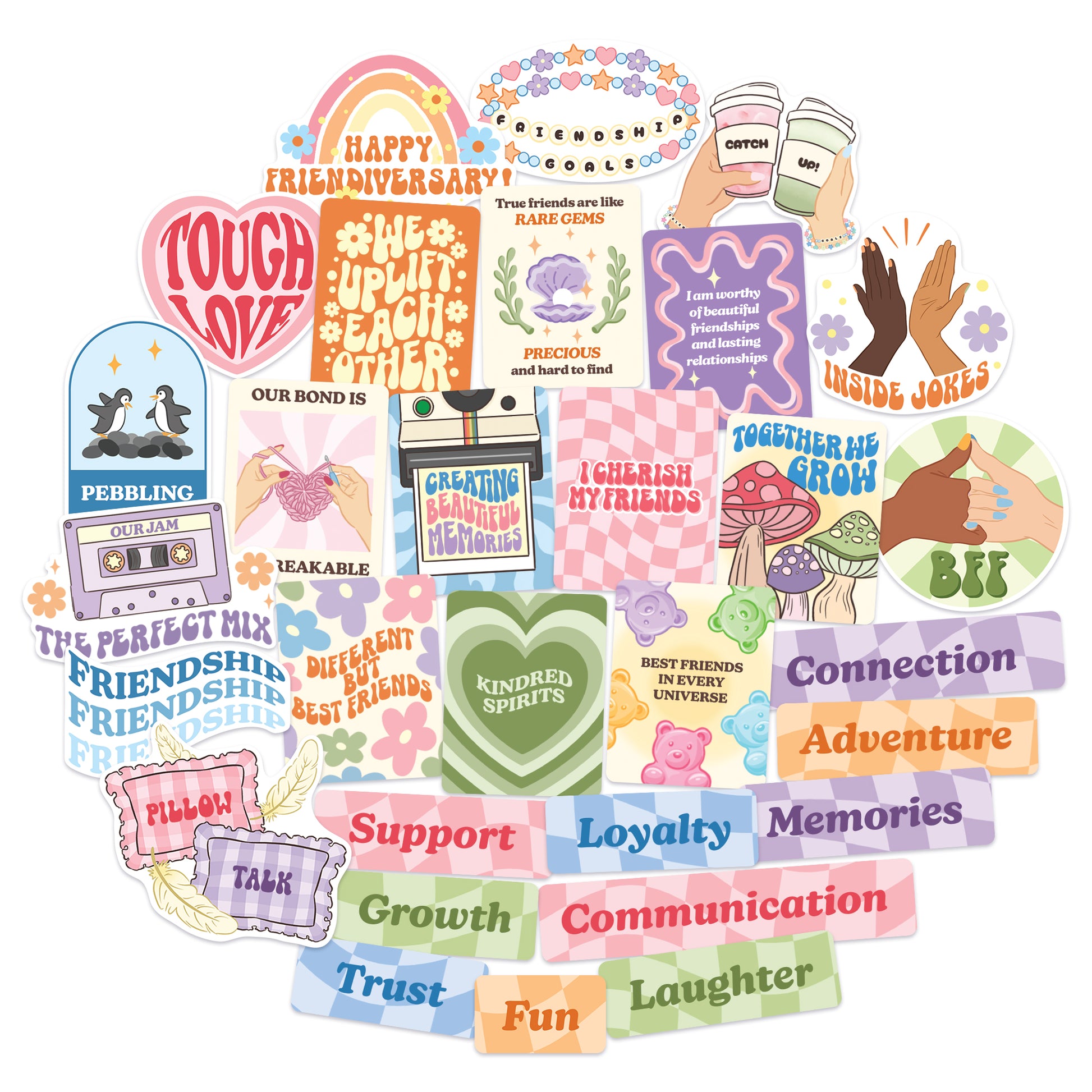 Friendship Vision Board Stickers (30pcs)