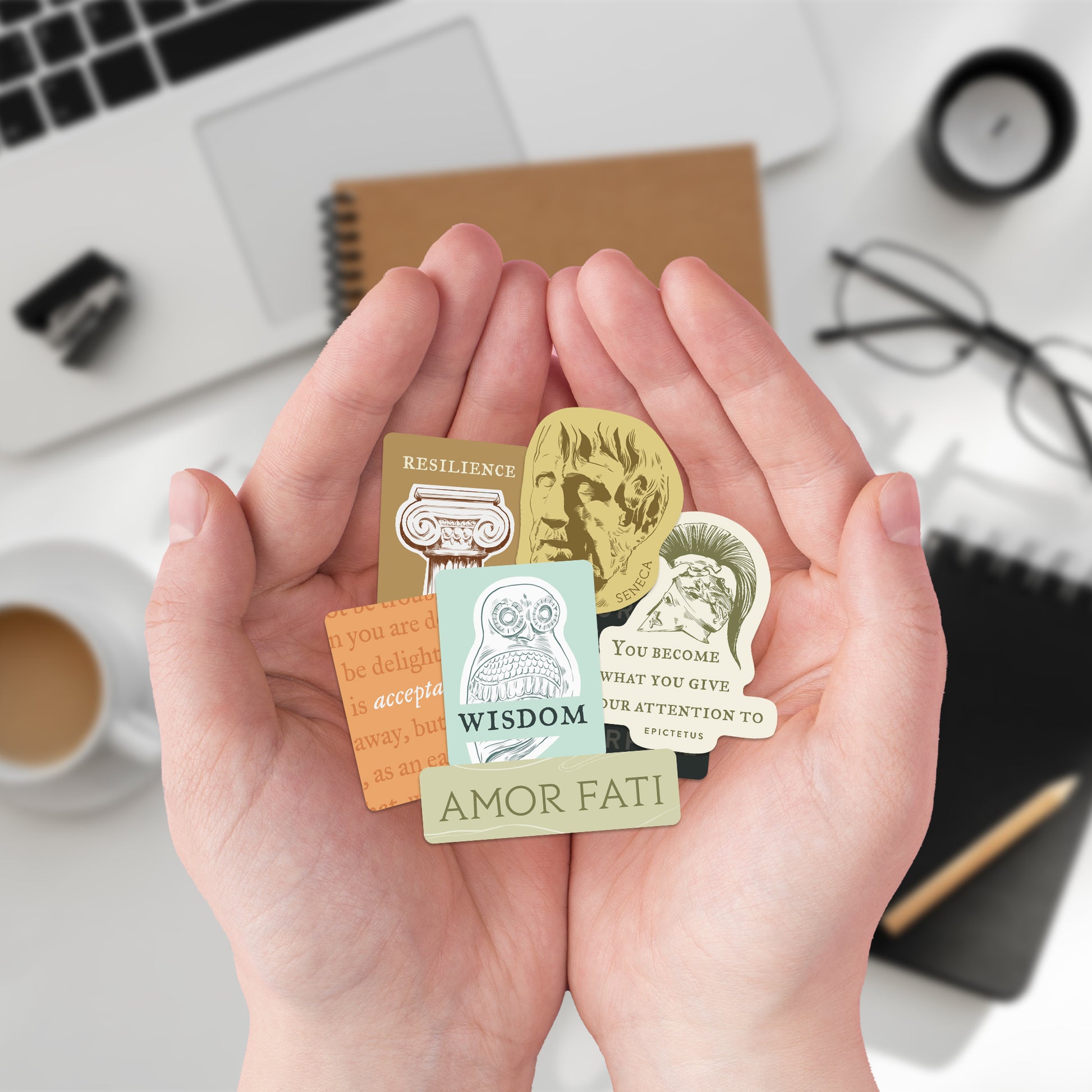 Mindfulness Stoicism Vision Board Stickers (30pcs)
