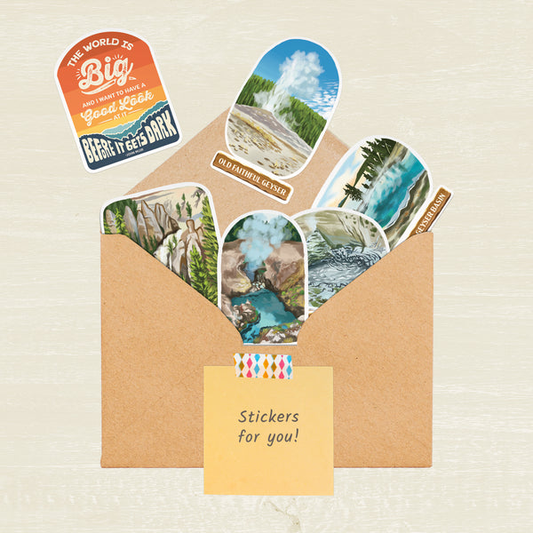 Yellowstone National Park Stickers (28pcs)