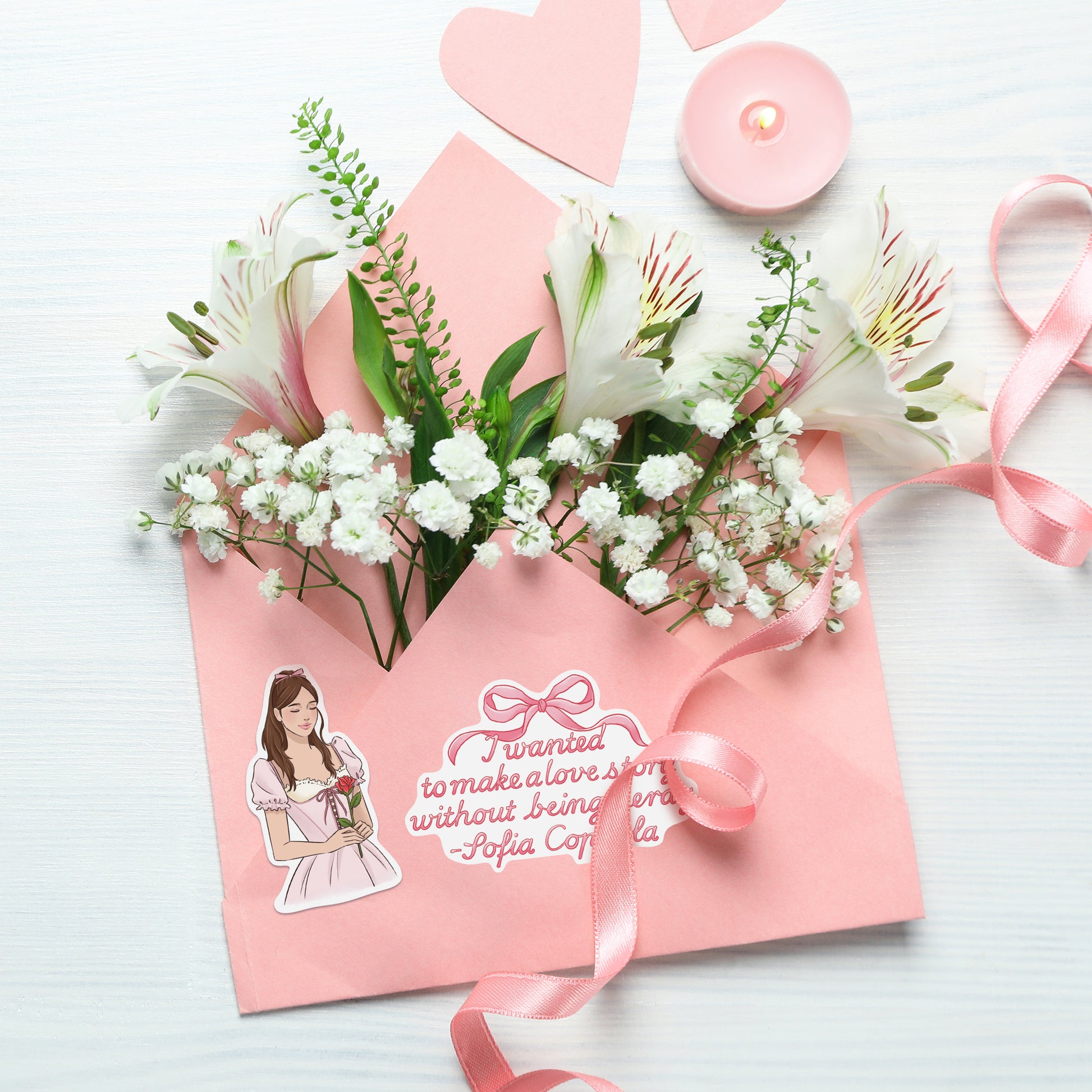 Coquette Girl Fashion Stickers (28pcs)