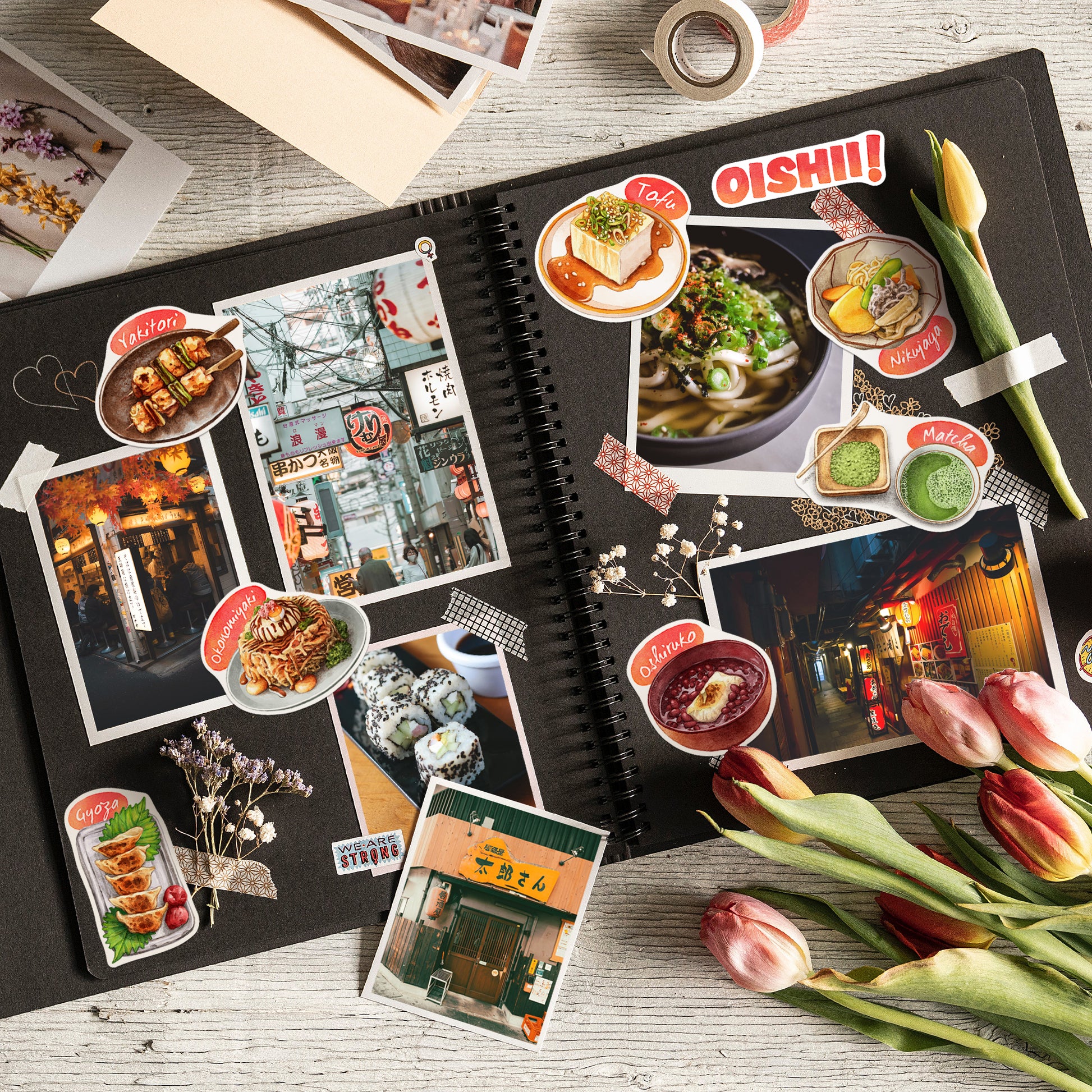 Traditional Japanese Cuisine Stickers (28 pcs)