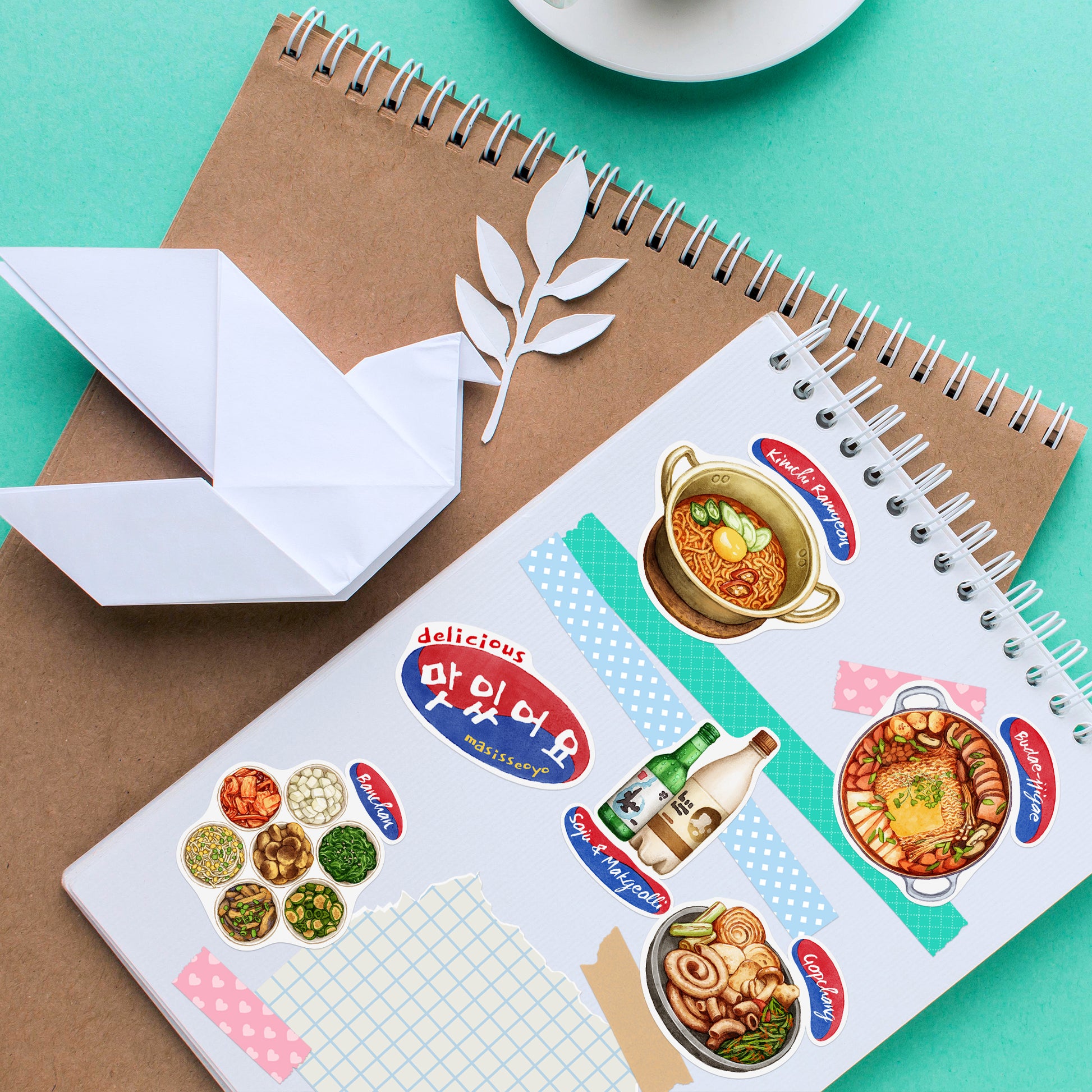 Authentic Korean Cuisine Stickers (28 pcs)
