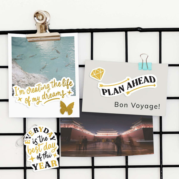 Bloom & Grow Vision Board Stickers (340 Stickers, 8 Sheets)