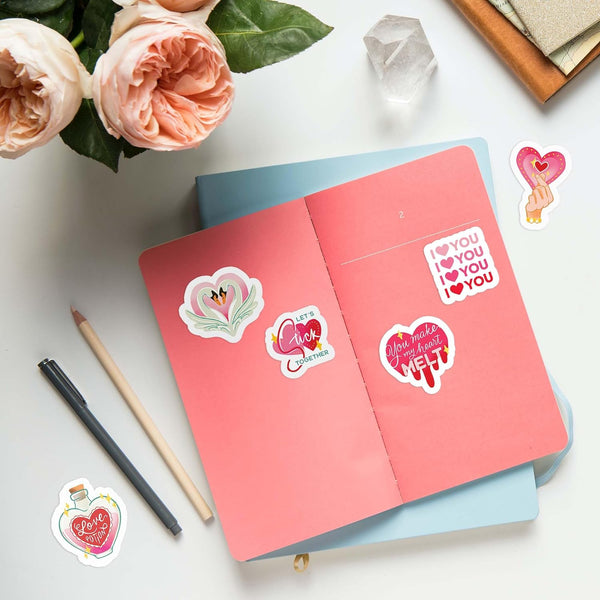 Valentine's Gnome Stickers (30pcs)