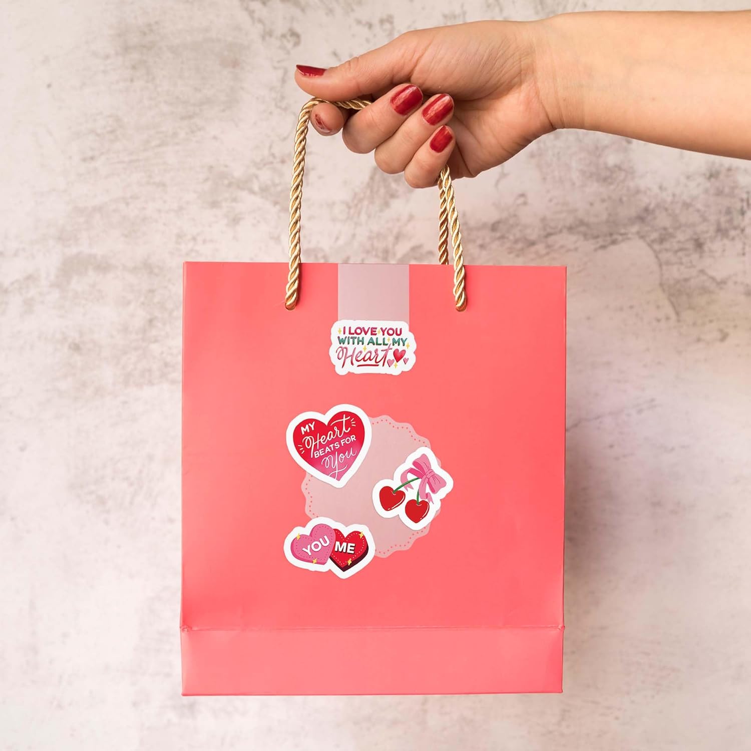 Valentine's Gnome Stickers (30pcs)