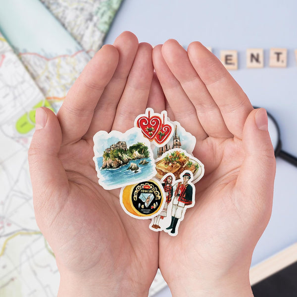 Captivating Croatia Travel Stickers (31 Pieces)