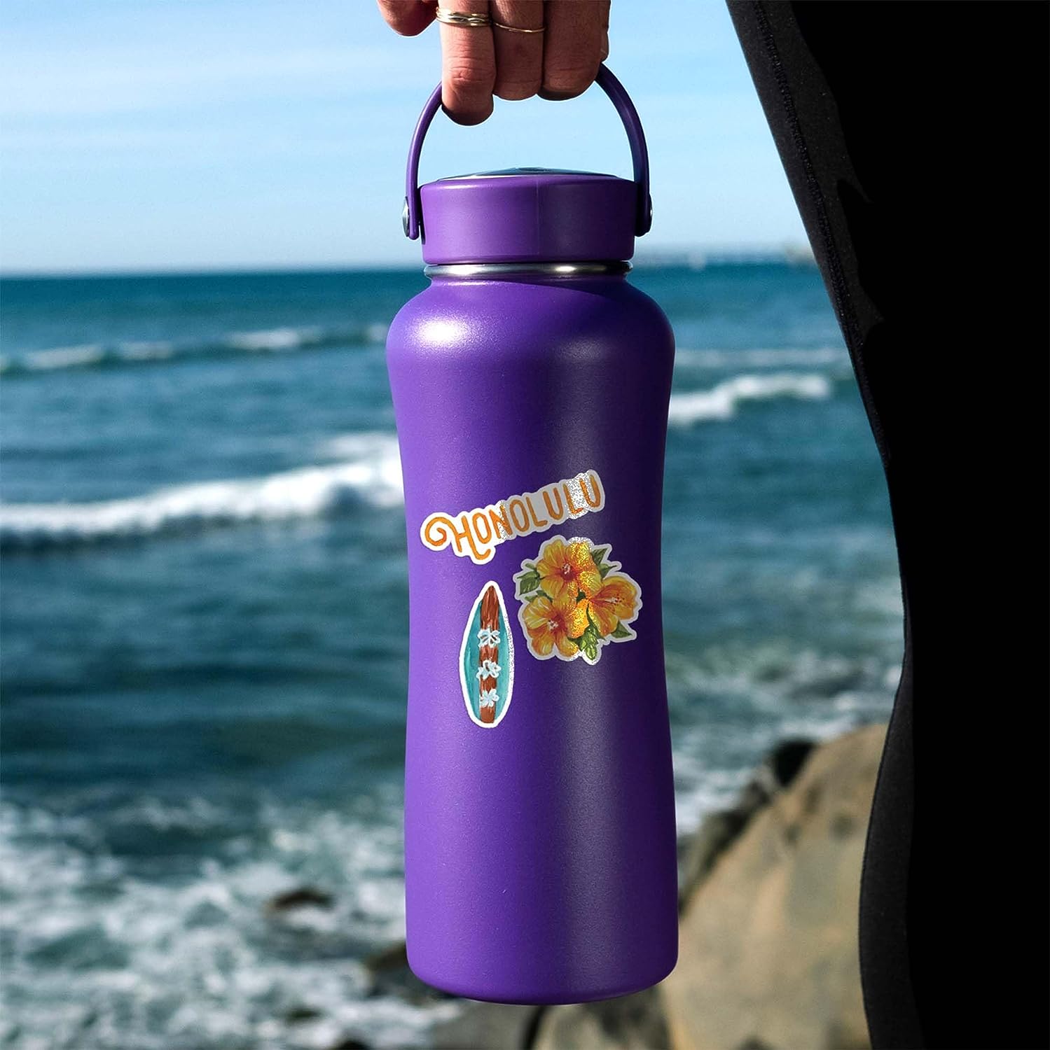 Exotic Hawaii State Travel Stickers (31 Pieces)