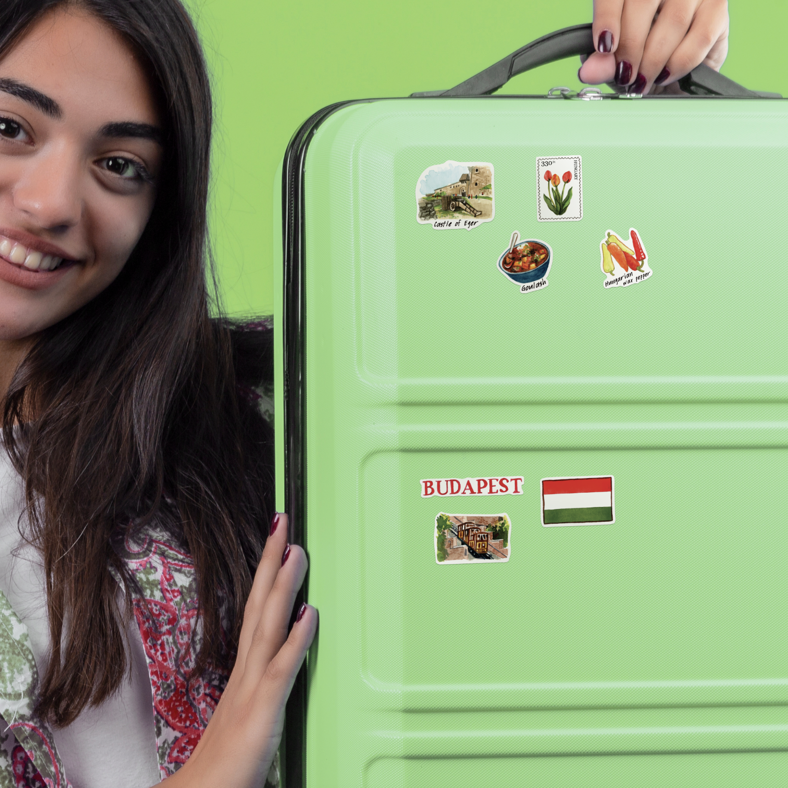 Harmonious Hungary Travel Stickers (28pcs)