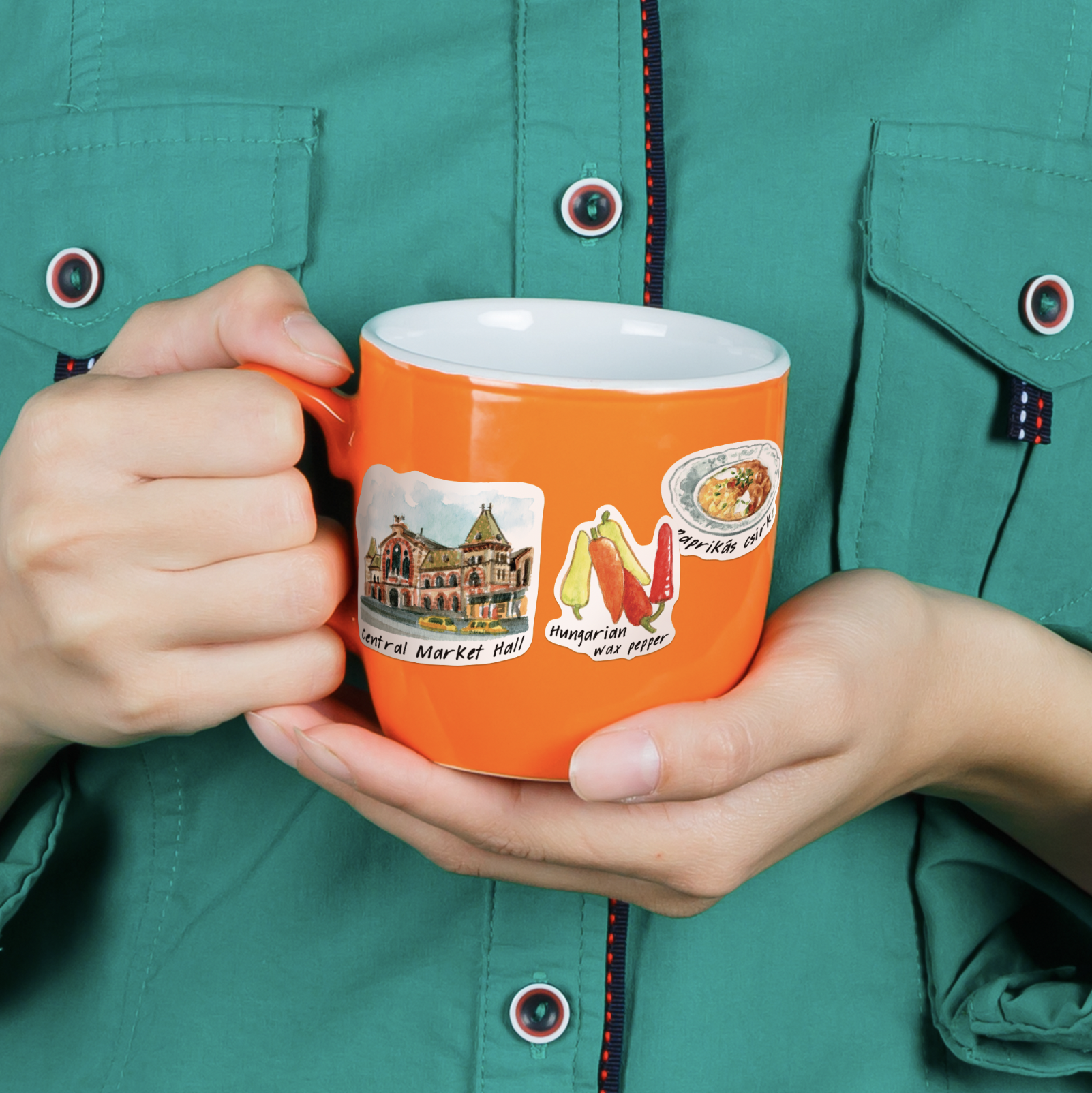 Harmonious Hungary Travel Stickers (28pcs)