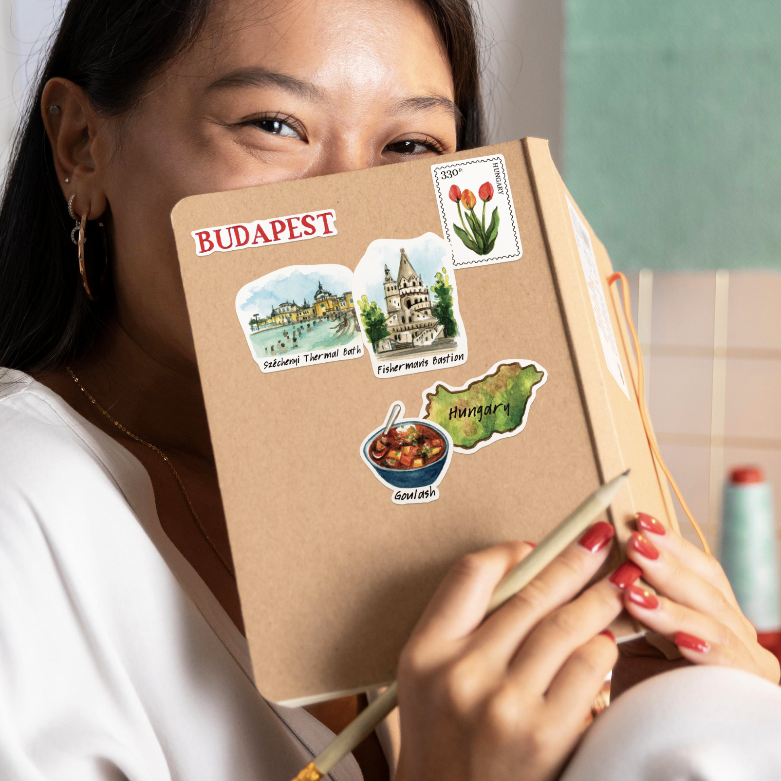 Harmonious Hungary Travel Stickers (28pcs)