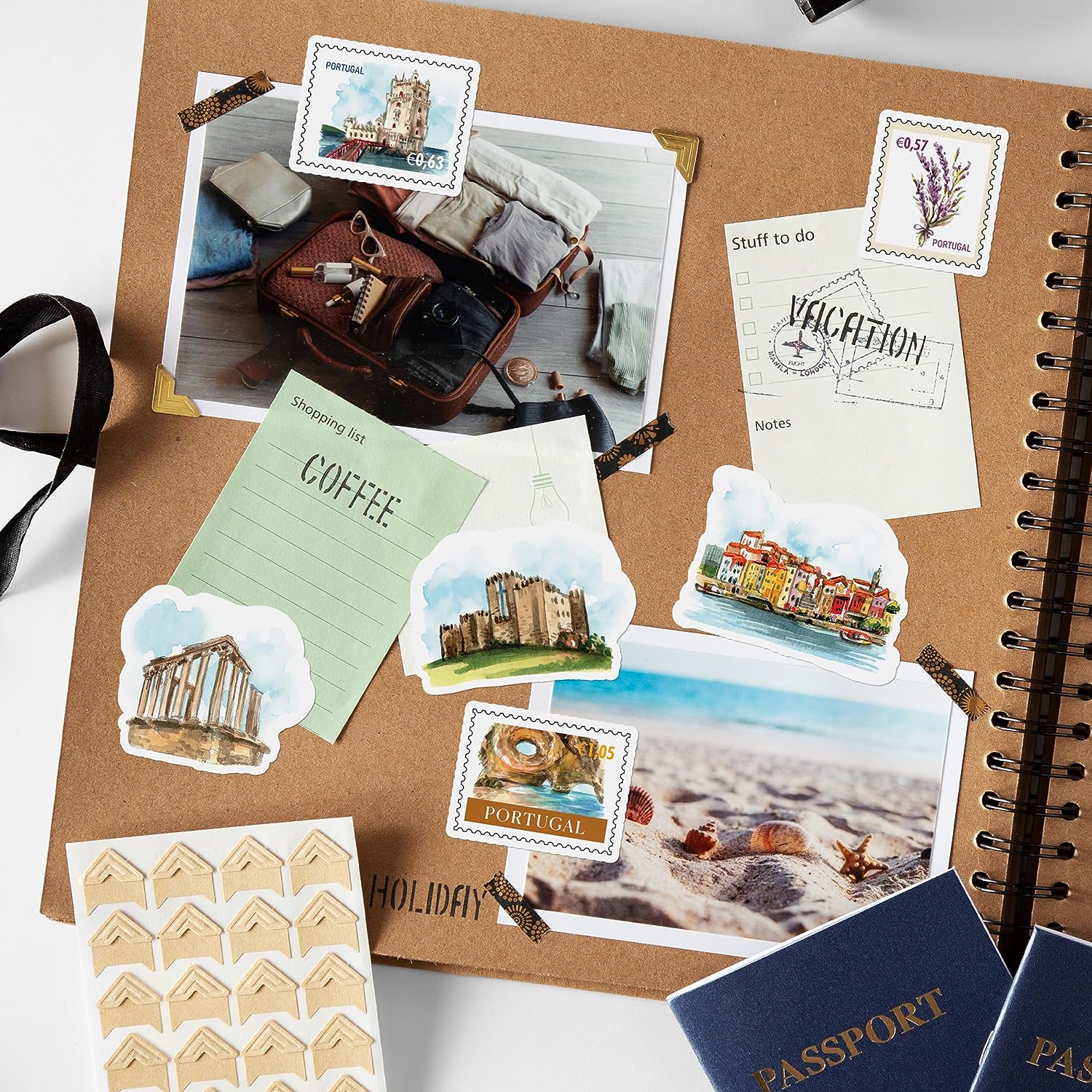Picturesque Portugal Travel Stickers (31 Pieces)