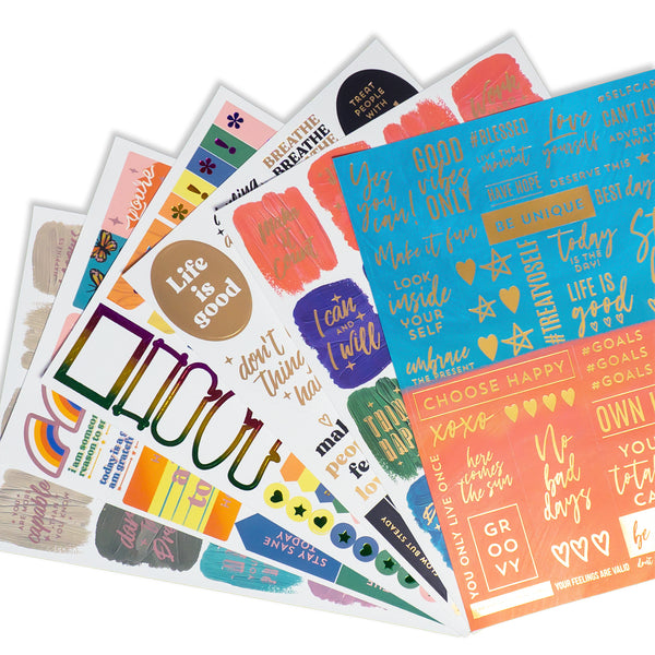 STK-101, 2024 VISION BOARD Shell Planner Stickers