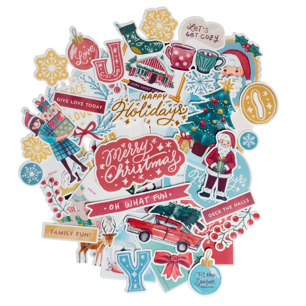 Jolly Christmas Sticker and Gift Tags (67 pcs)