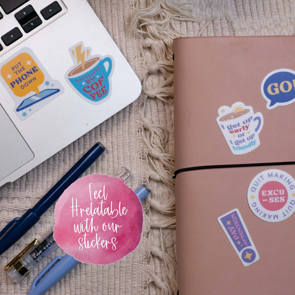Not Today Relatable Quote Sticker Flakes (29 pcs)
