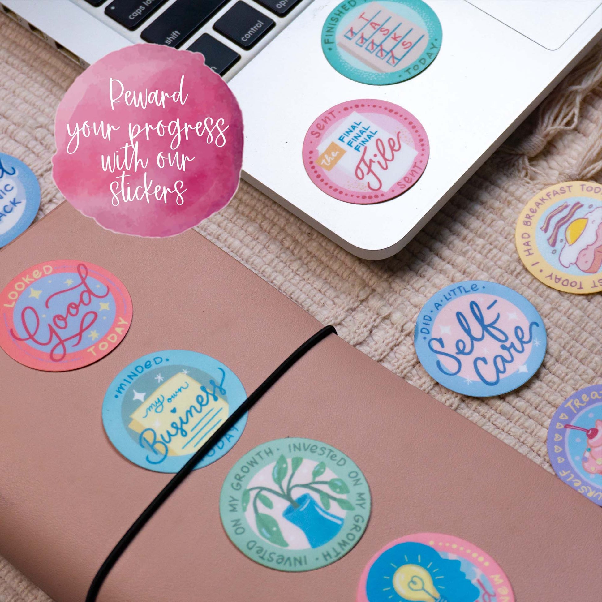 Not Today Self Care Achievement Badge Sticker Flakes (20 pcs)