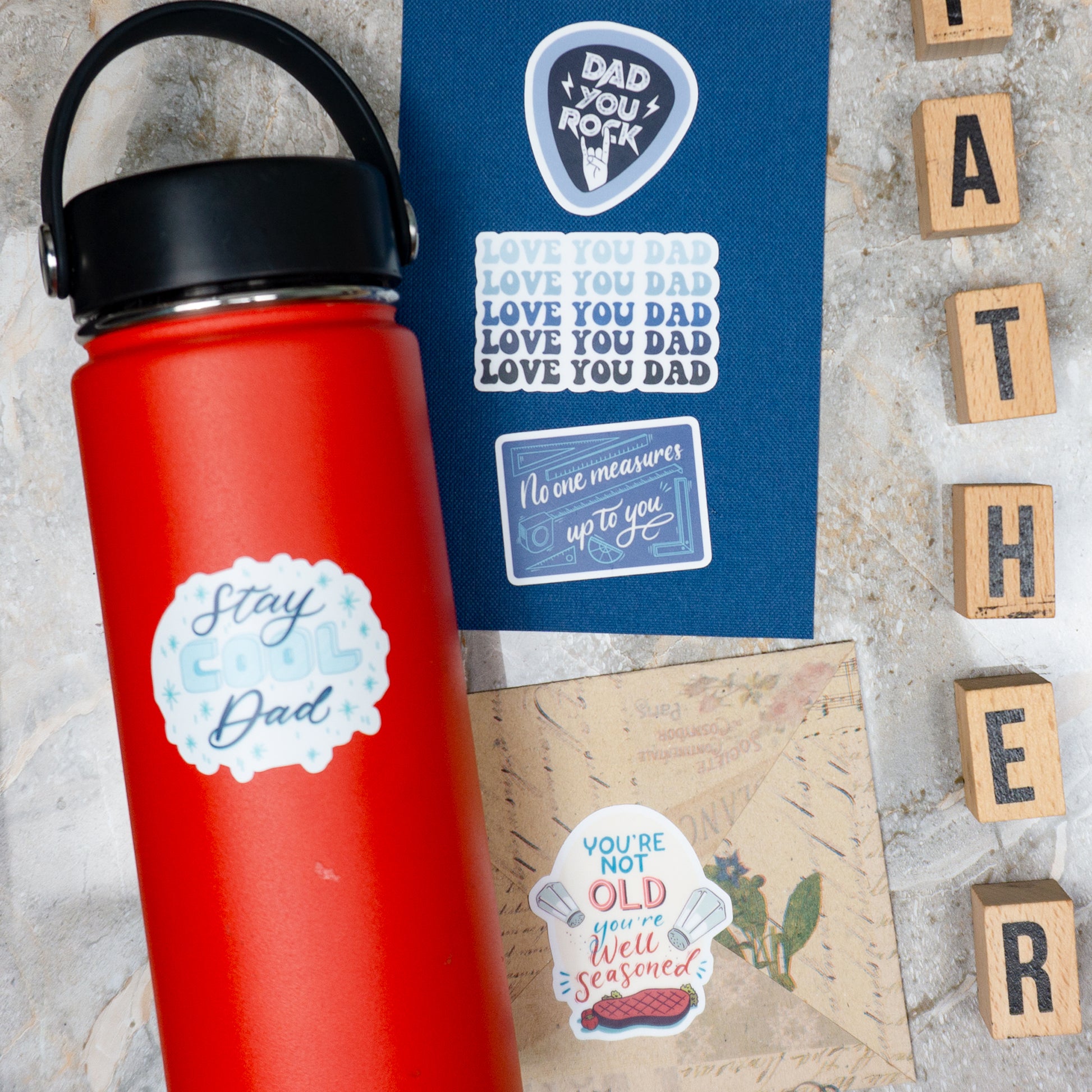 Funny Dad Jokes Stickers for Father's Day (22 pcs)