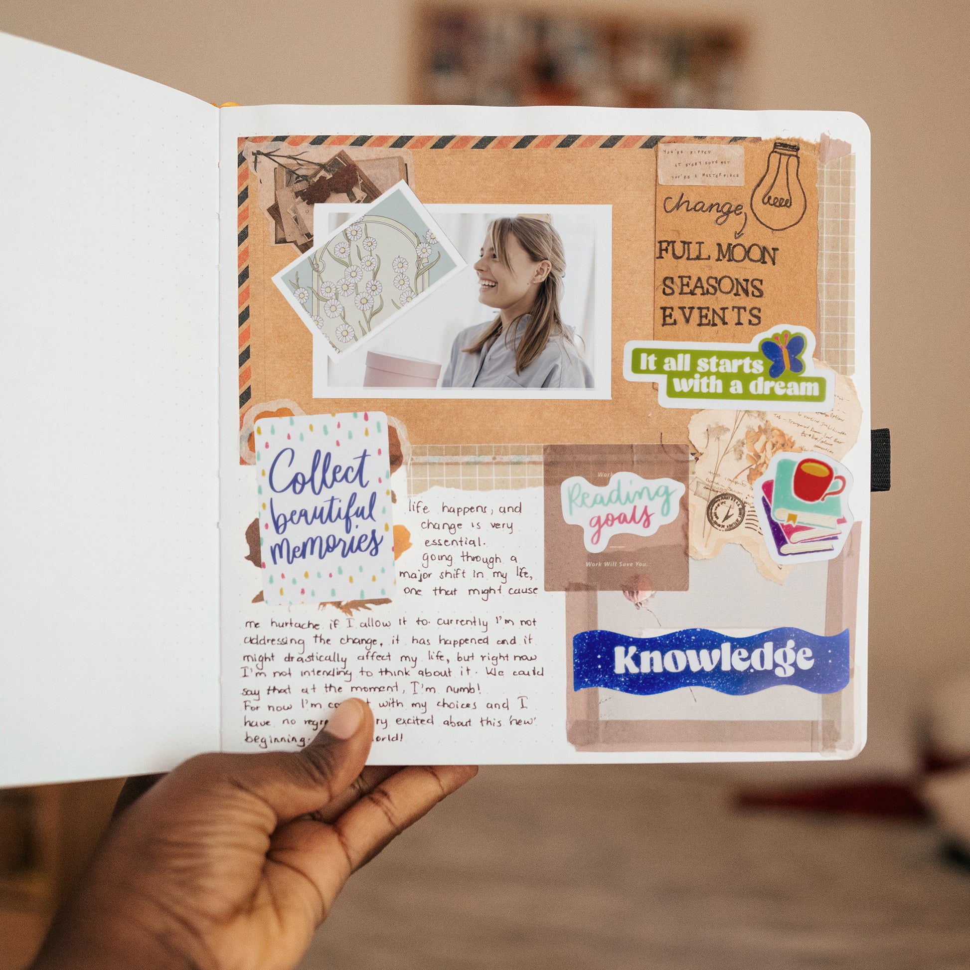 Empowering Vision Board Quote Stickers (46 pcs)