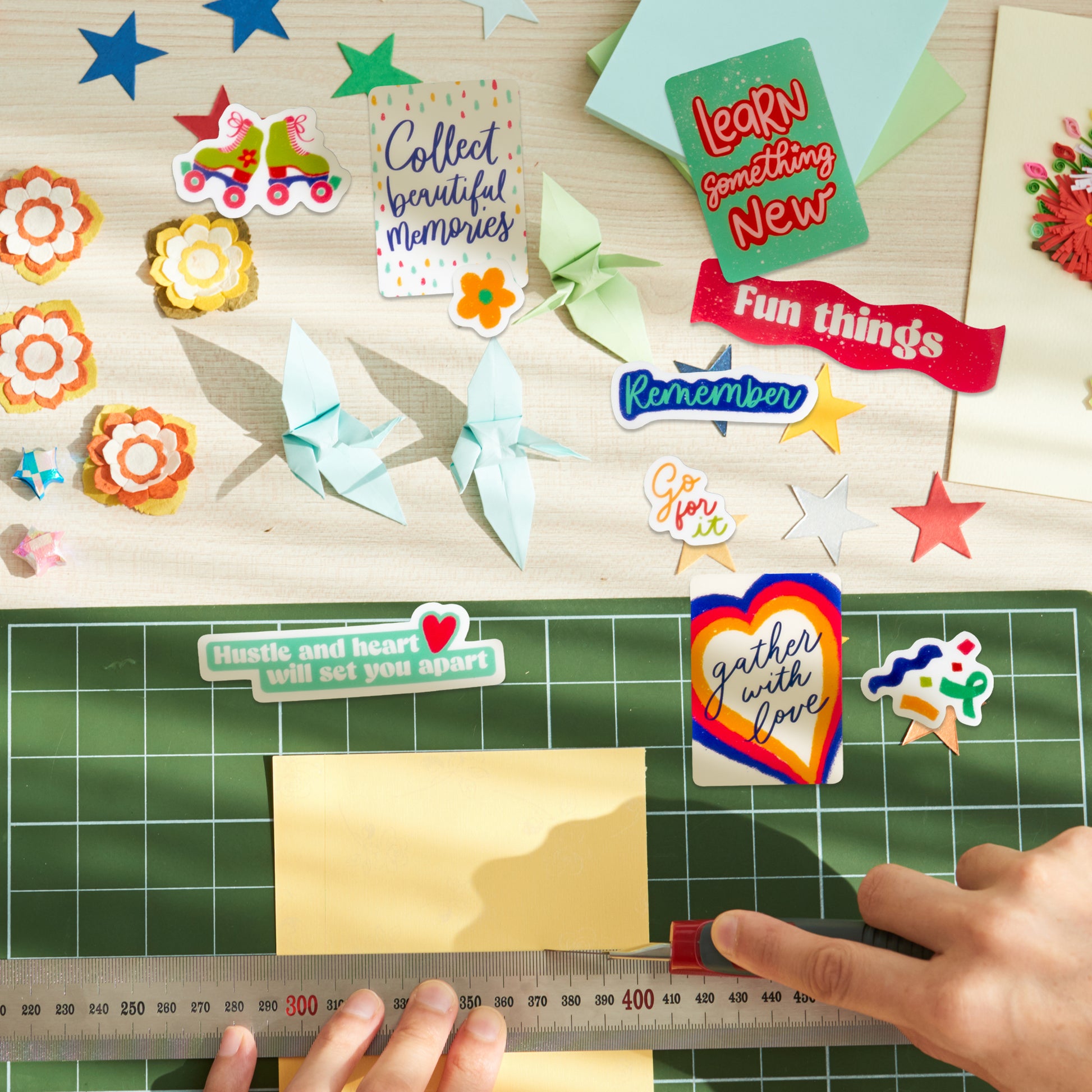 Empowering Vision Board Quote Stickers (46 pcs)