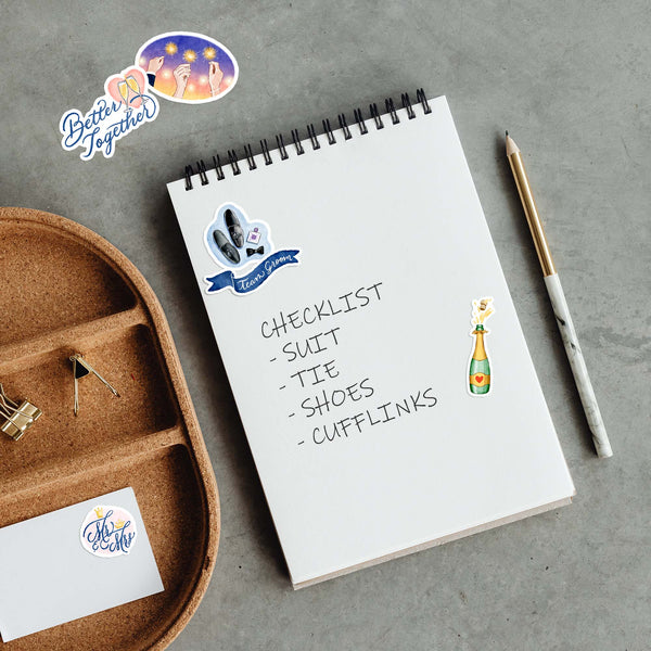 Blissful Wedding Planning Stickers (30 pcs)