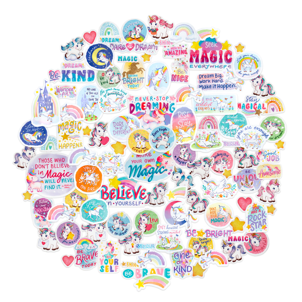 Unicorn Sticker Bundle (100+ Pieces)