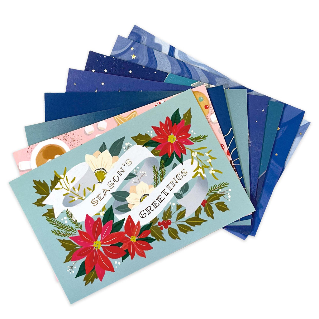 Holiday Seasons Greetings Premium Postcards (4"x6", 8pcs)