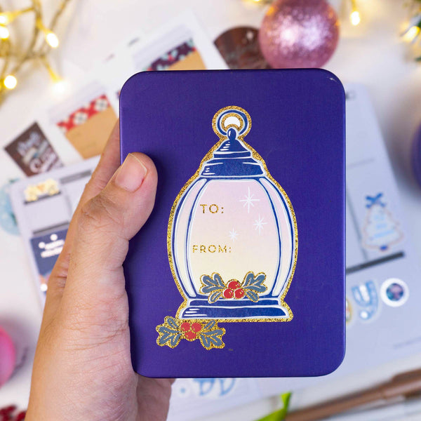 Holiday Gift Tags, Labels and Sticker Sheets in Glitters and Metallic Foil (8 Sheets, 180+ Stickers)
