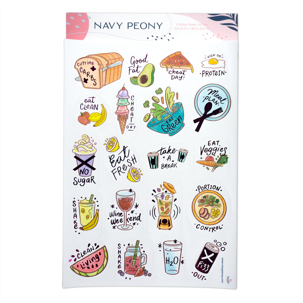 Body Topic Journaling Kit Scene Stickers Planner Stickers 