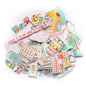 Navy Peony Stationery Lover Planner Addict Sticker Pack (70+ pieces) - Navy Peony