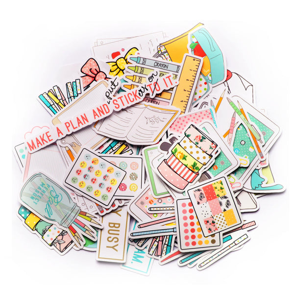 Navy Peony Stationery Lover Planner Addict Sticker Pack (70+ pieces) - Navy Peony