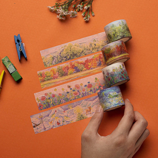 spring summer fall winter washi tape