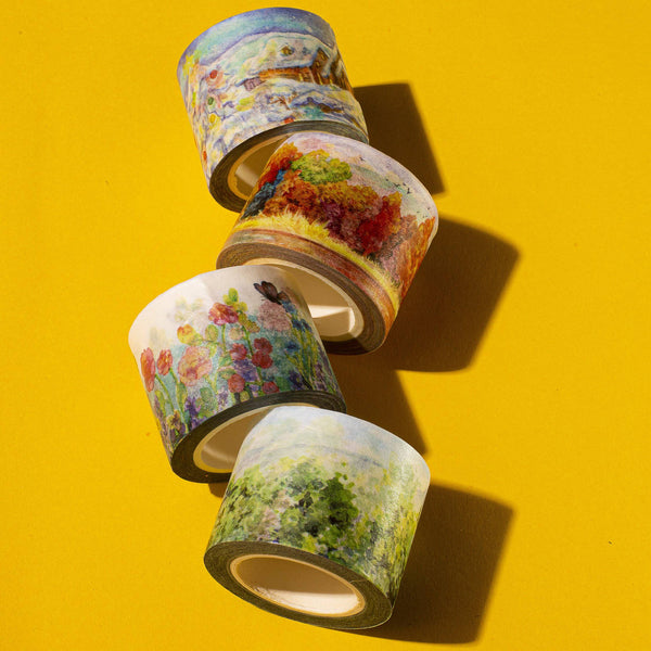 navy peony washi tape