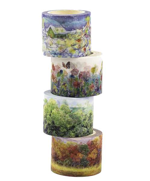 four season washi tape spring summer fall winter