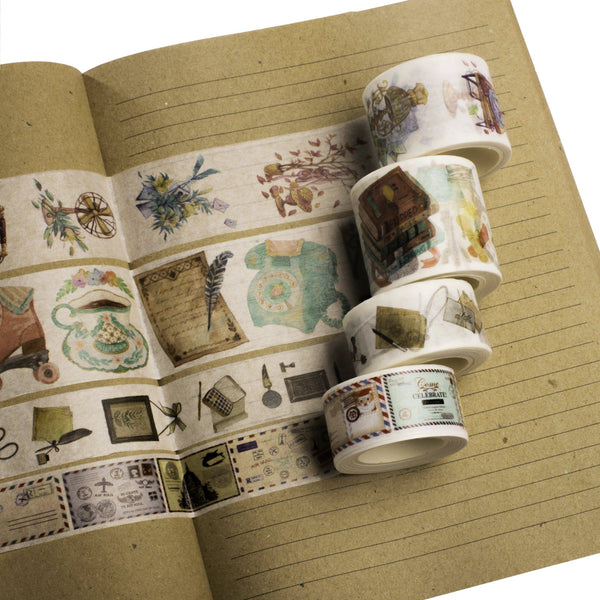 vintage phone suitcase stationery washitape