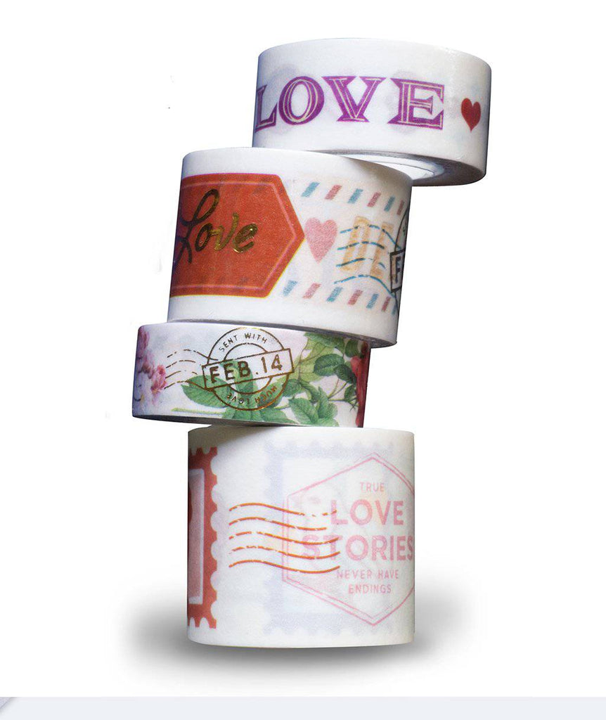 Vintage Valentines Washi Tape (Set of 4)