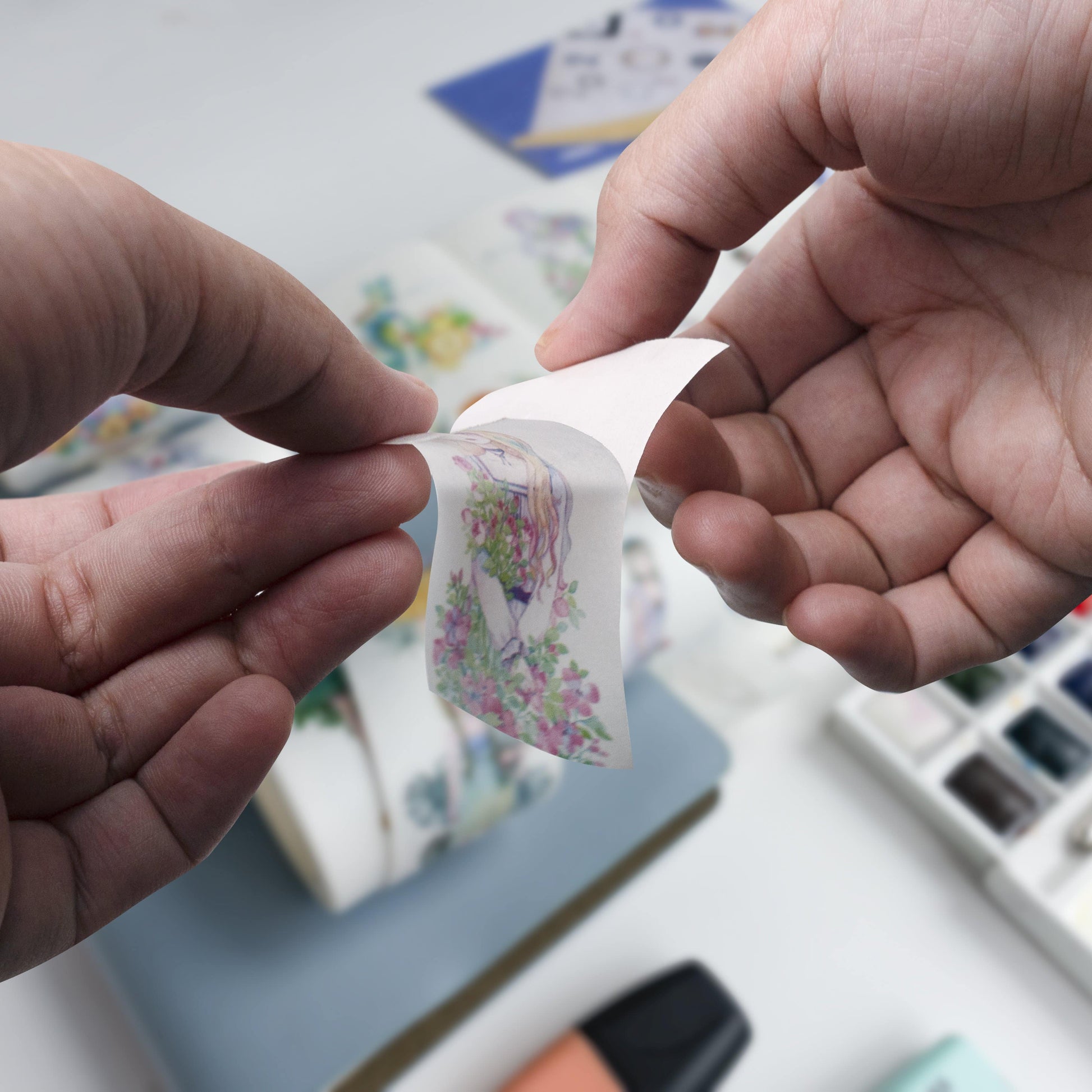 peel off backing washi tape